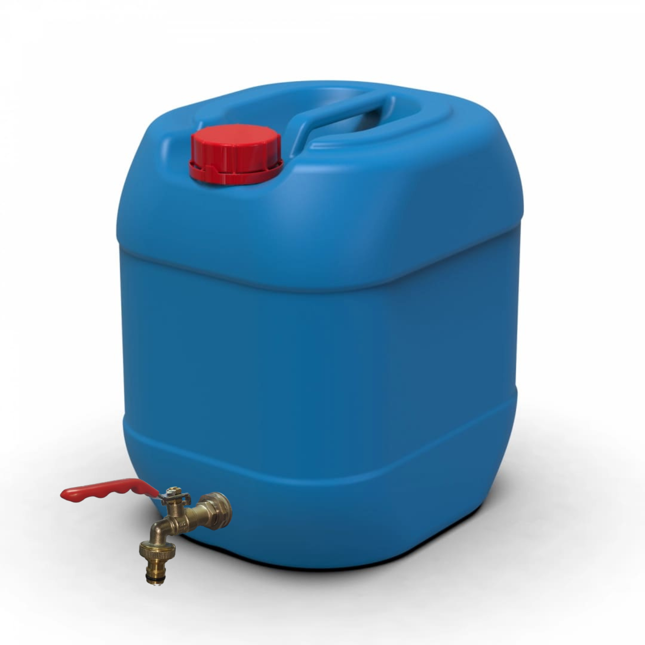 Каністра технічна Litolan з латунним краном під шланг що штабелюється 20 л