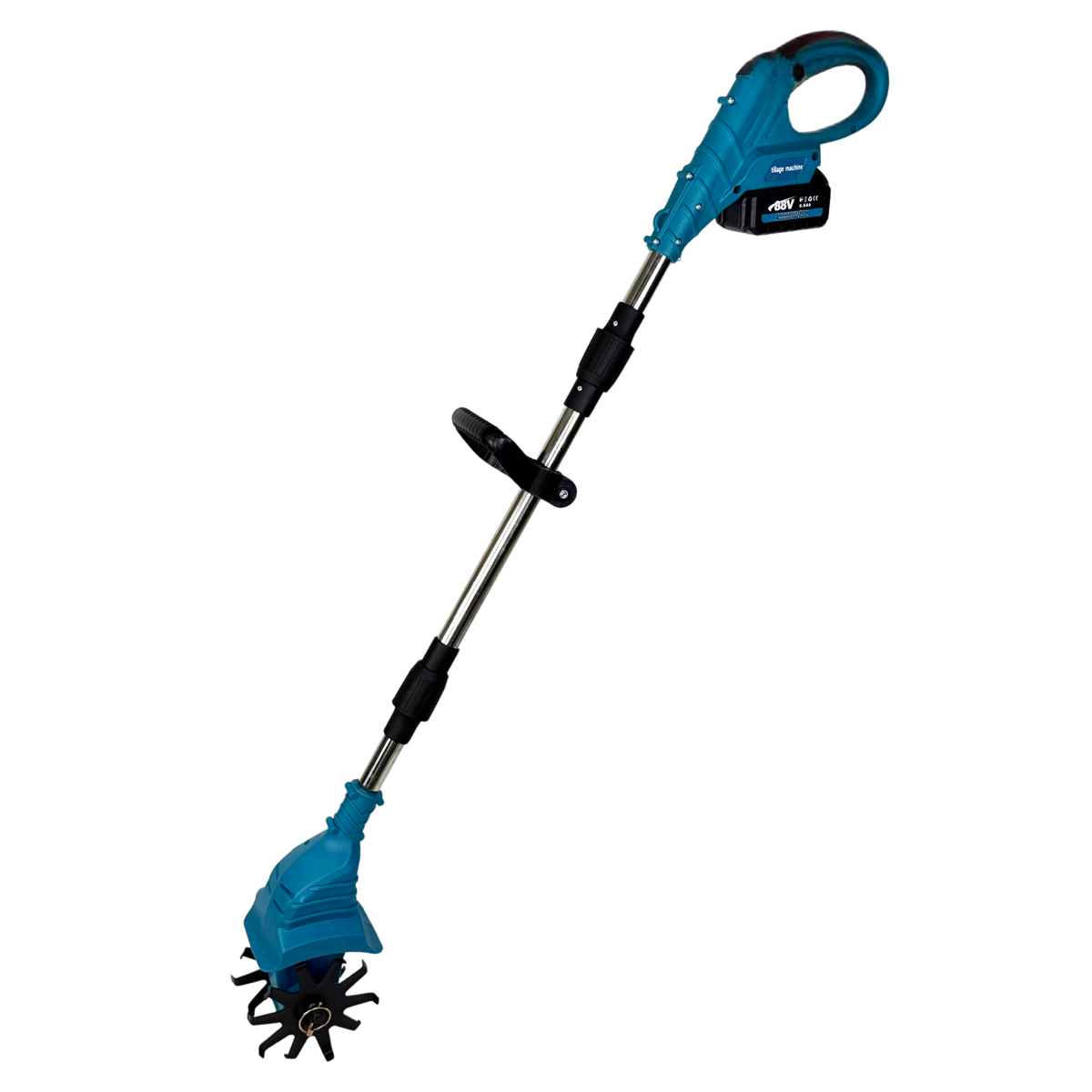 Культиватор ручний електричний з 2 акумуляторами Li-Ion Синій (YLTK-26-Blue)