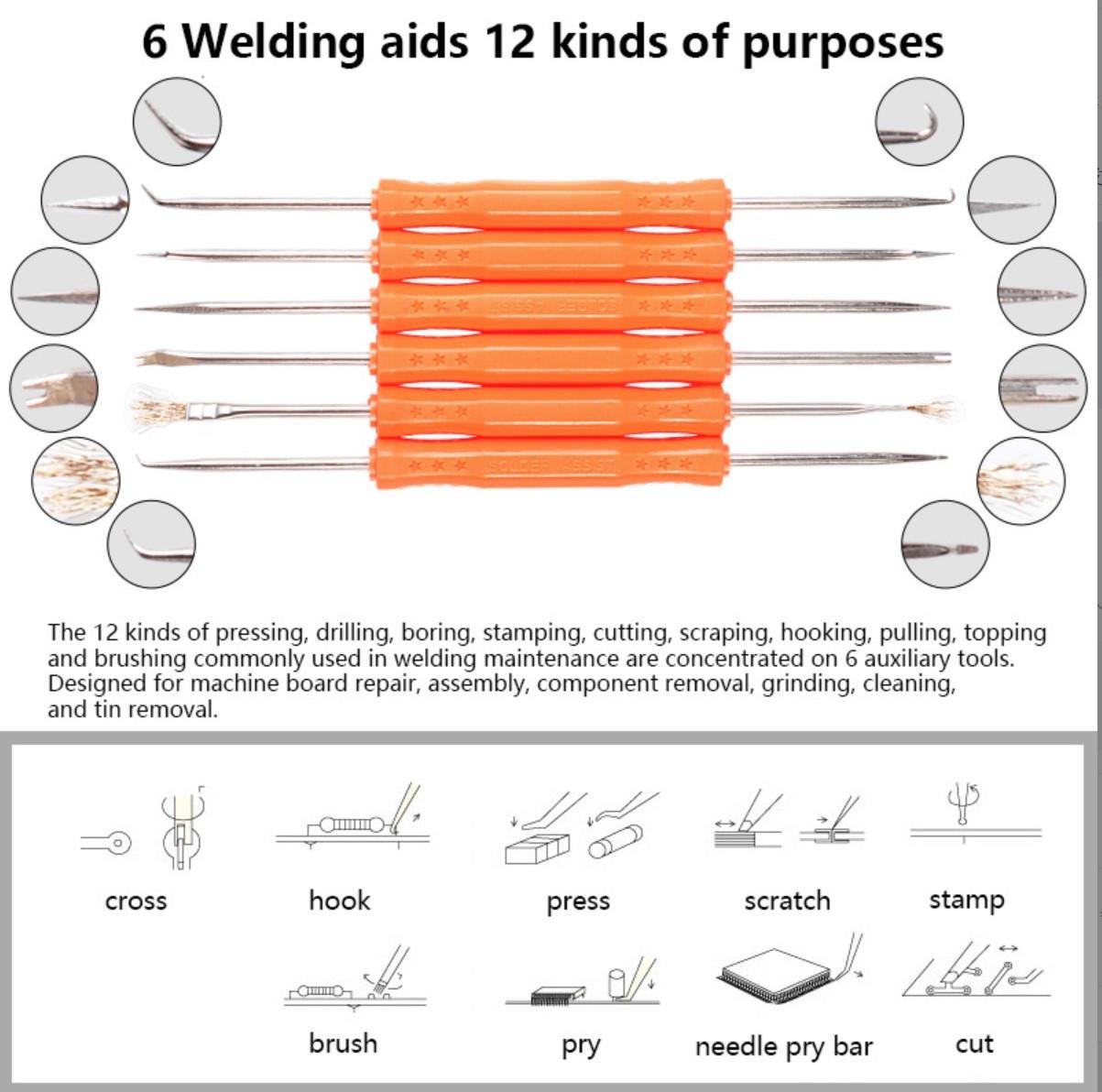 Паяльный набор HandSkit 60W паяльник 60W с регулируемой t PROFI серия кейс - фото 6 Паяльный набор HandSkit 60W паяльник 60W с регулируемой t PROFI серия кейс - фото 6