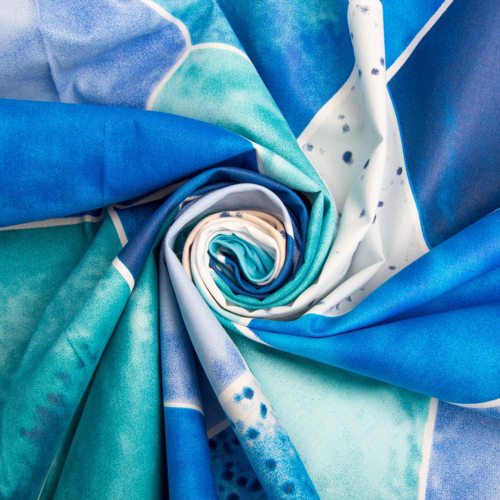 Ткань бязь ранфорс для постельного белья 25010 v-01 соты 2,4 м Электрик (25017)