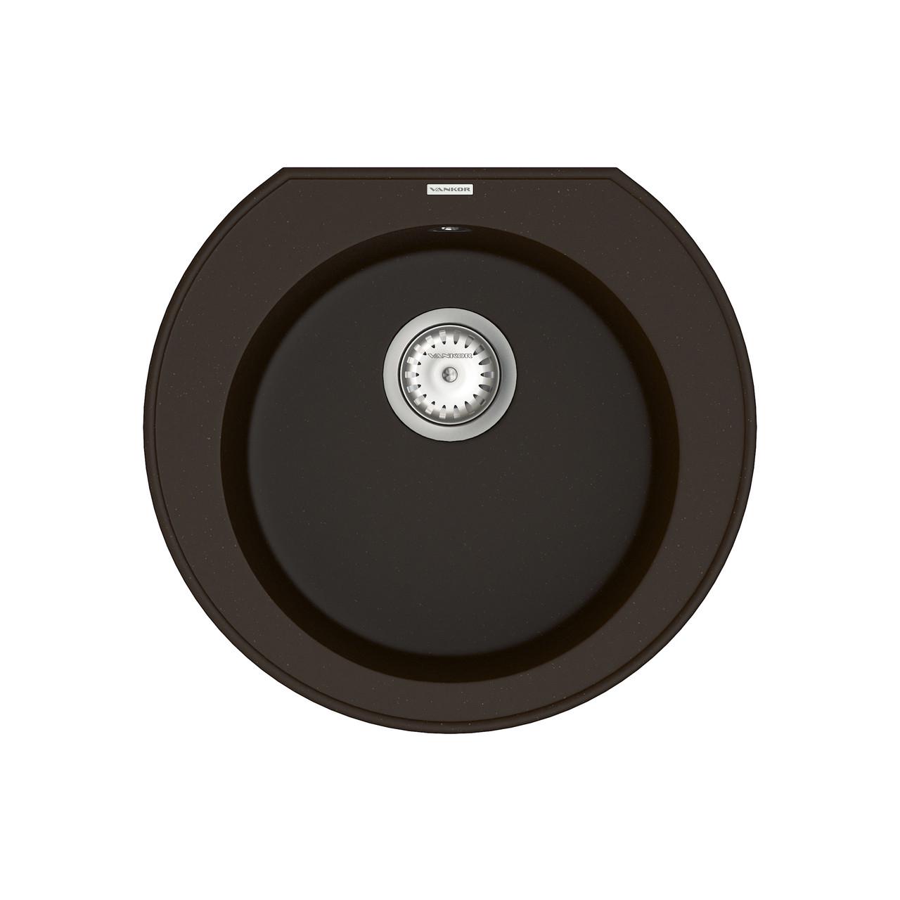 Кухонна мийка з сифоном Kres KMR 01,52 Chocolate