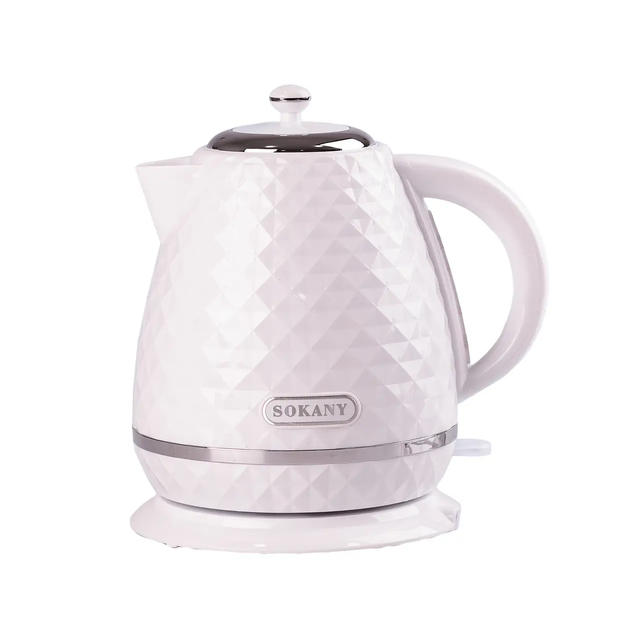 Электрочайник Sokany 1,7л дисковый с автоотключением 2200 Вт Белый (SK-1032W)