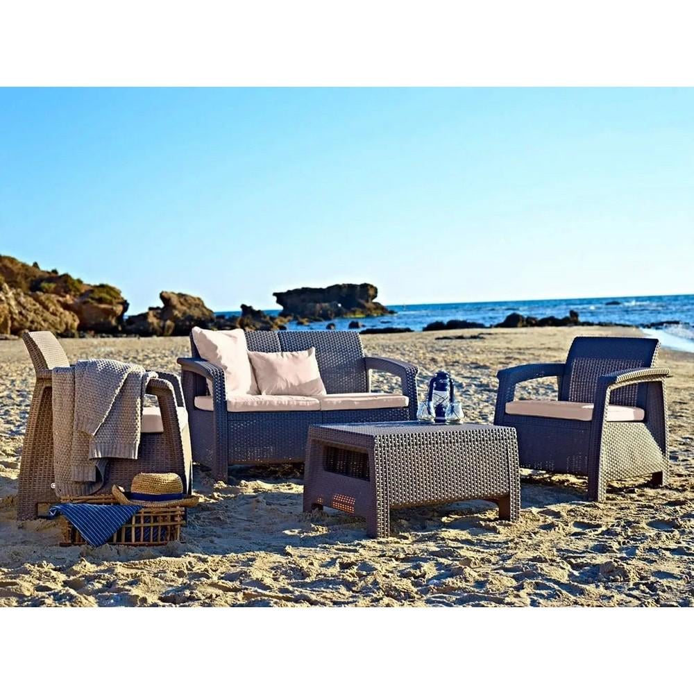 Стол садовый Keter Corfu Table Капучино (241722) - фото 2
