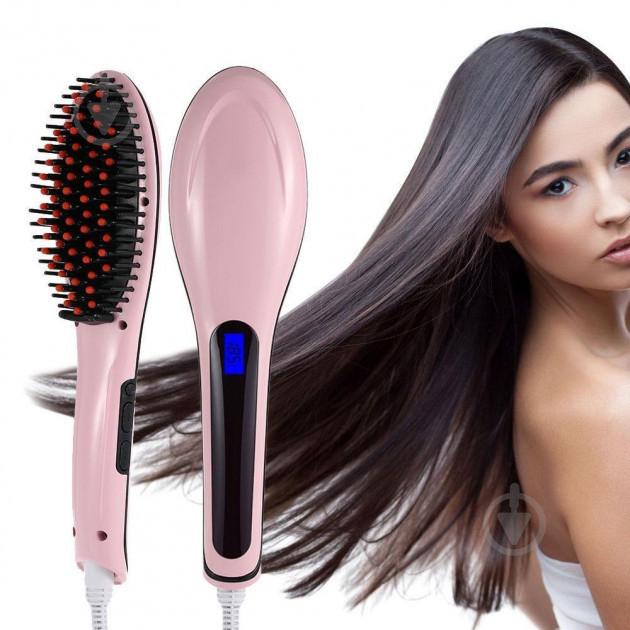 Расческа-выпрямитель для волос Fast Hair Straightener HQT-906 Розовый (258760) Расческа-выпрямитель для волос Fast Hair Straightener HQT-906 Розовый (258760)