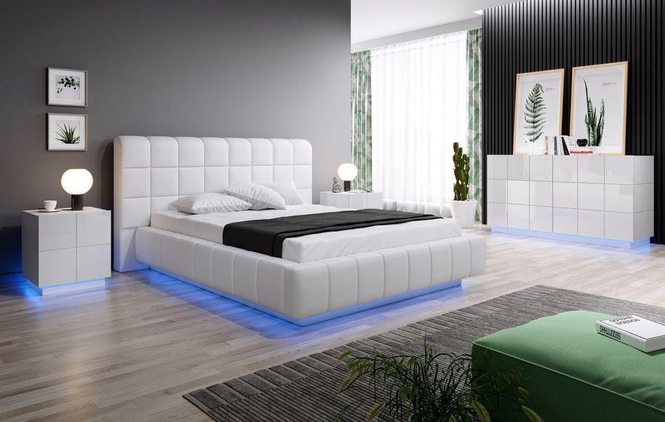 Комод Cama Meble Reja 2D на подиуме фрезерованная МДФ Белый глянец - фото 4