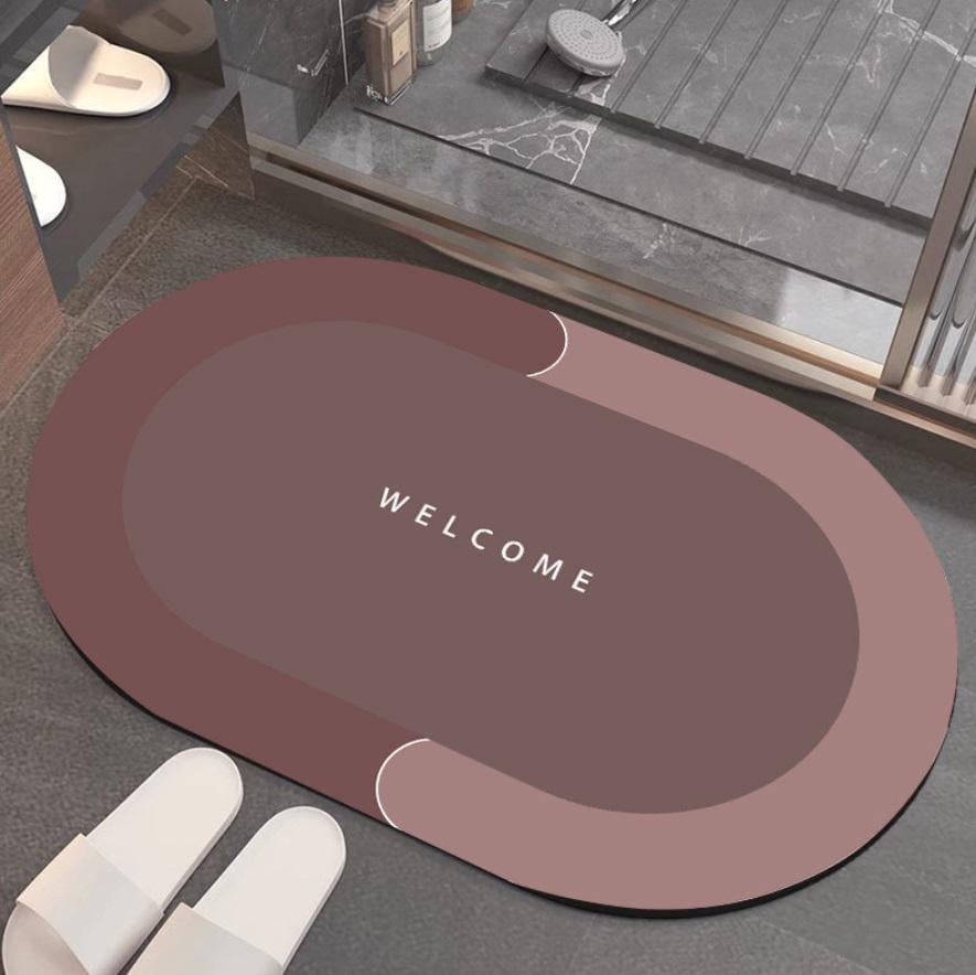 Коврик придверный овальный 11859 60х40 см Розовый (4570604) Коврик придверный овальный 11859 60х40 см Розовый (4570604)