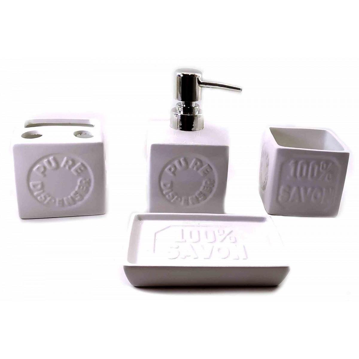 Набір для ванної керамічний 23х18х8 см (32817)