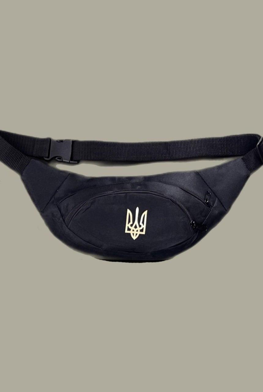 Бананка с 2 отделениями на молнии Черный (Д-Е-1220510572)