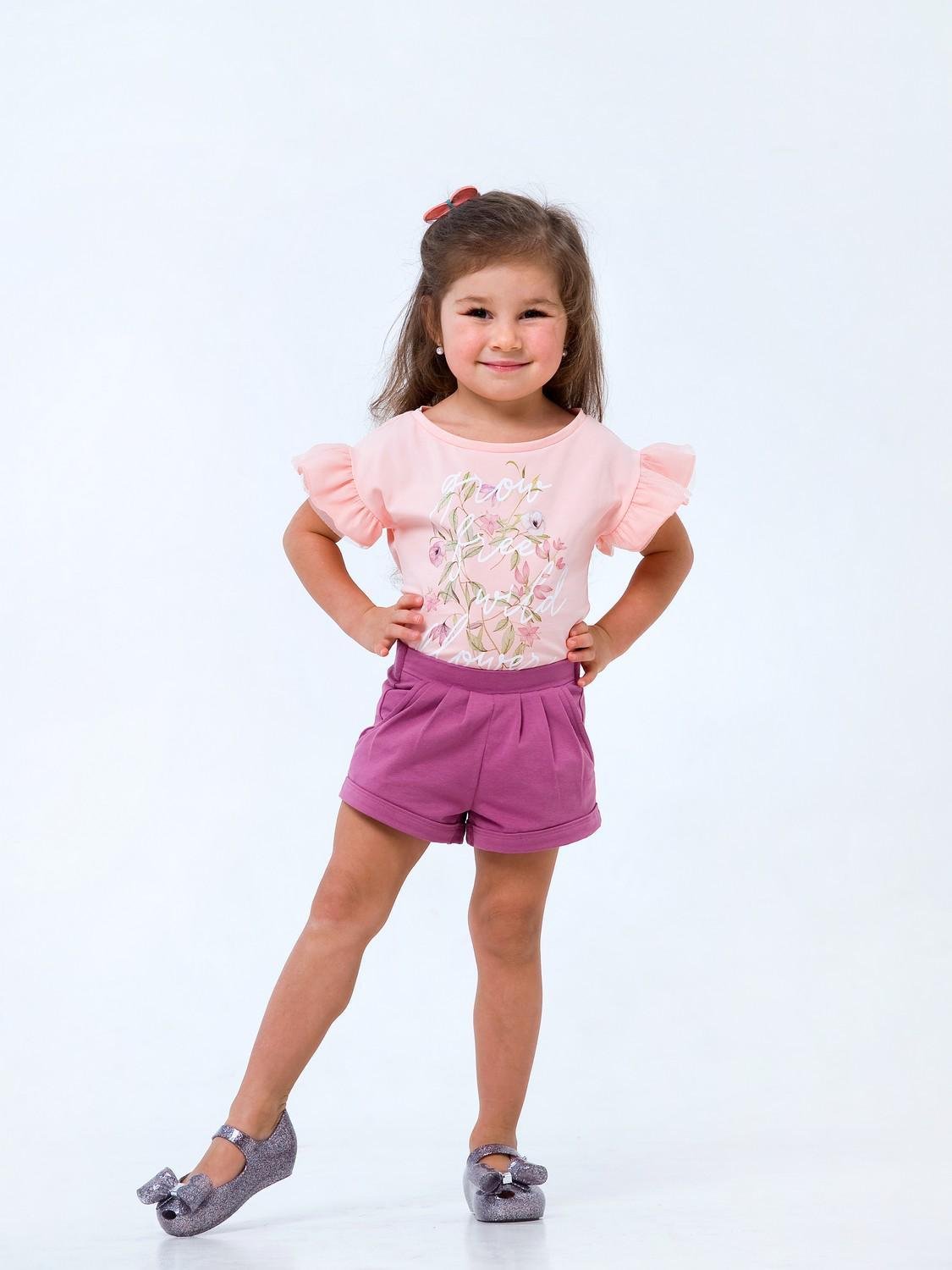 Футболка Smil 98 см Розовый персик (110560)