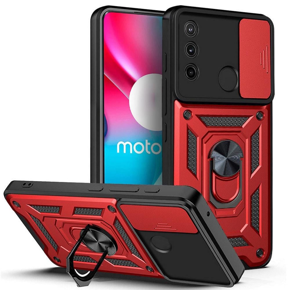 Чохол із захистом камери 3DGuard Motorola E7i Power Red (32452-2D)