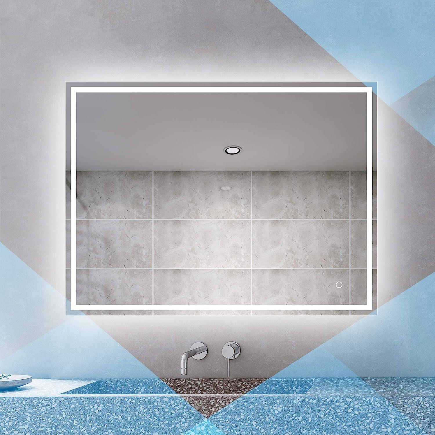 Зеркало Dim Dzerkal CRESO с LED-подсветкой и сенсорным управлением 50х70 см (10079)