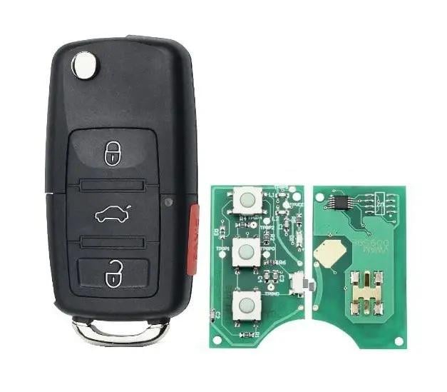 Автоключ со штатной охранной системой Volkswagen RK02P