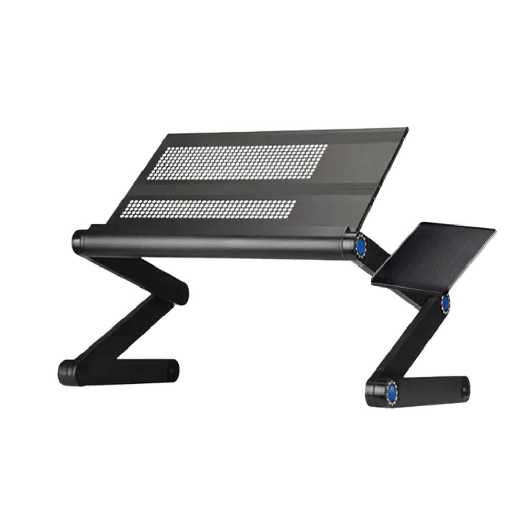 Столик-трансформер для ноутбука складной Laptop Table Т9 металлический Черный (120.591.1)