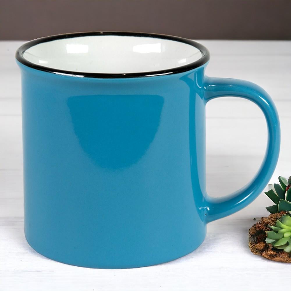 Чашка для чая керамическая Чаепитие 340 мл Синий - фото 2 Чашка для чая керамическая Чаепитие 340 мл Синий - фото 2