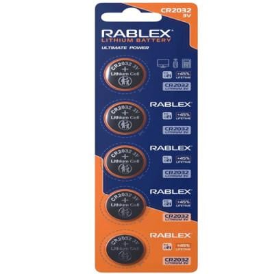 Батарейка литиевая Rablex CR2032 BLISTER CARD 5 шт.