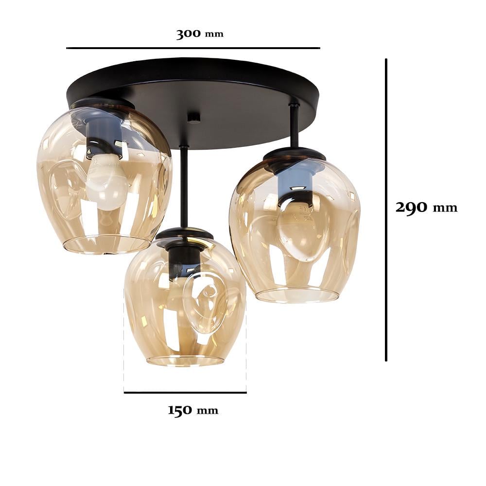 Люстра модерн Levistella 756HPR0231F-3 BK+BR 300 Черный (2196766663) - фото 2 Люстра модерн Levistella 756HPR0231F-3 BK+BR 300 Черный (2196766663) - фото 2