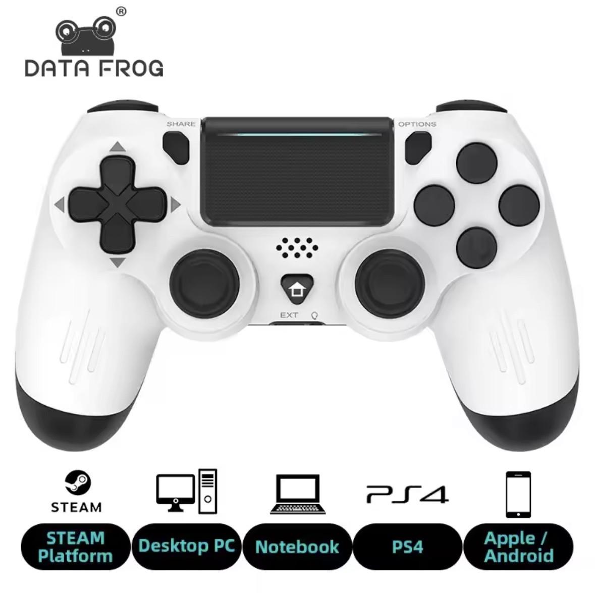 Геймпад Data Frog для PS4/PS4 Slim/PS4 Pro/PC/Android White - фото 5