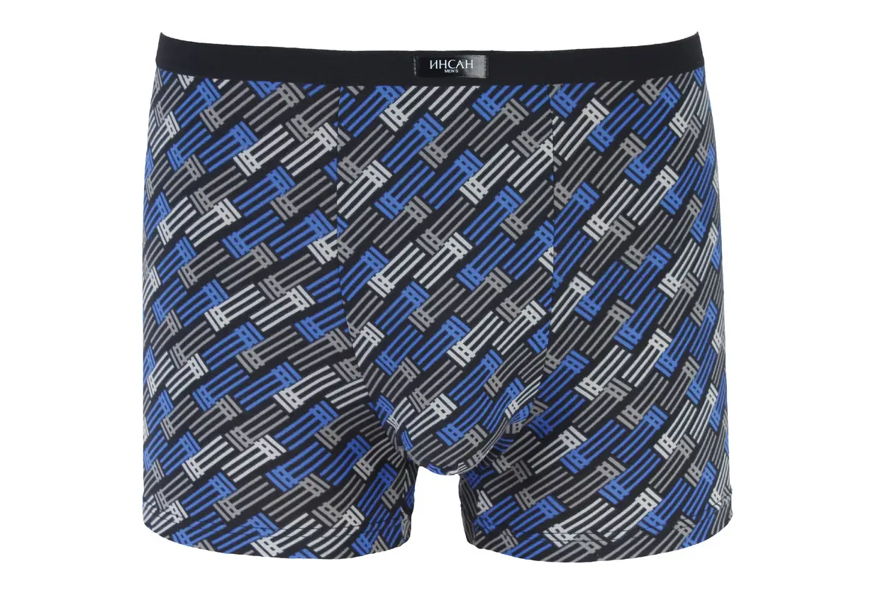Мужские боксеры Батал стрейчевые Indena Insung 6XL 2 шт. Синий (INS-18622)