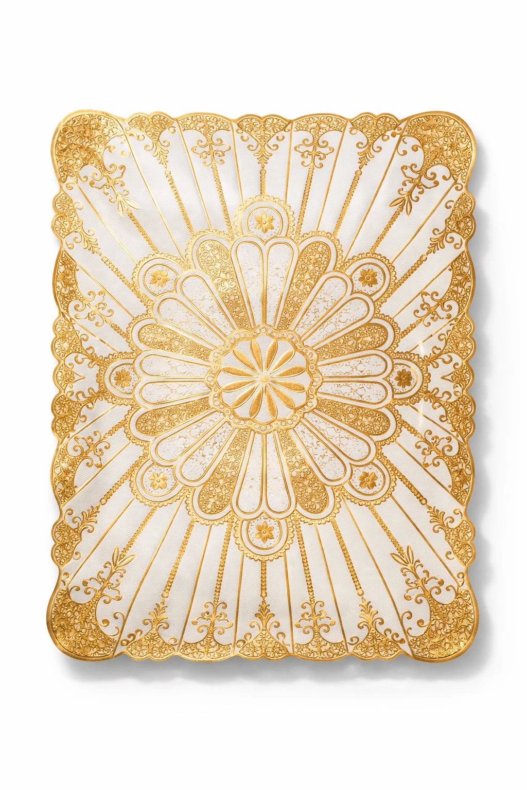 Салфетка сервировочная прямоугольная 45х30 см Золотой (31462132)