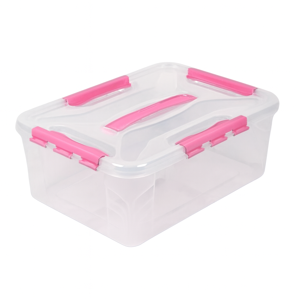 Контейнер для папок и бумаги PB-621 10 л 27,3х37,2х13,8 см Прозрачно-розовый (32534582)