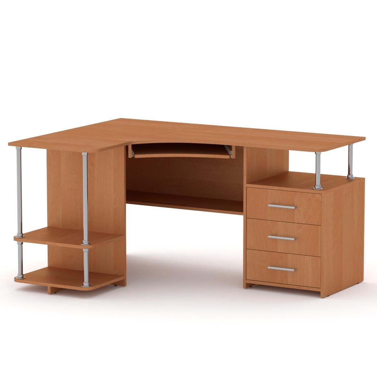 Стол письменный угловой Компанит СУ-4 160х110х87 см Ольха (23162824)