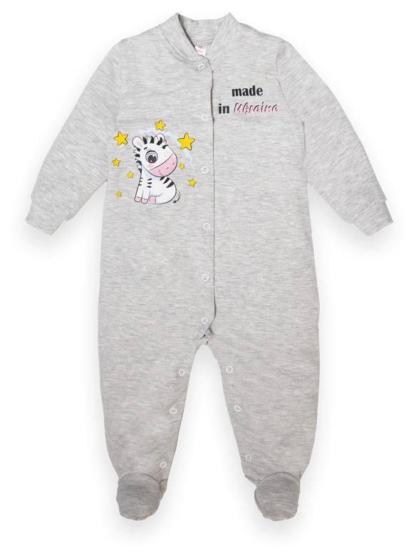 Комбінезон дитячий бавовняний для дівчинки Gabbi KB-22-2-14 74 см Сірий (13296)