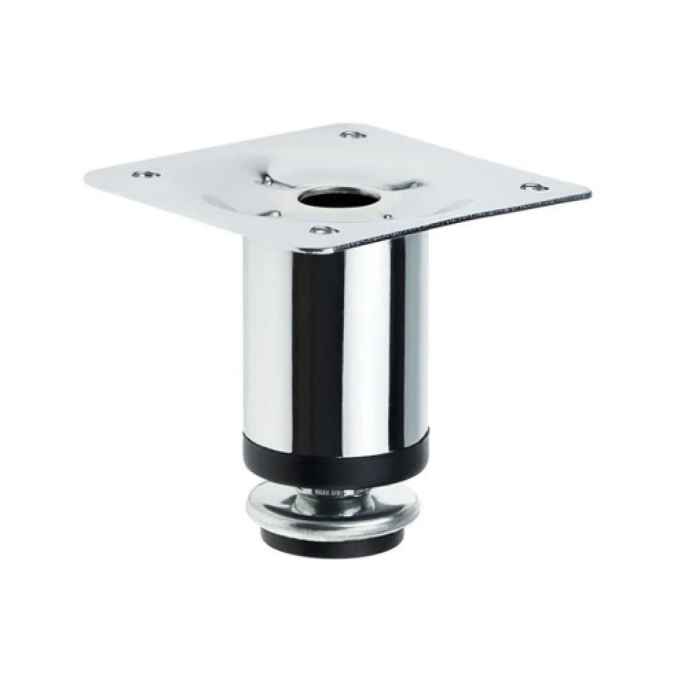 Меблева ніжка-опора Sigma регульована 60 мм D 30 мм Хром (MO0169)