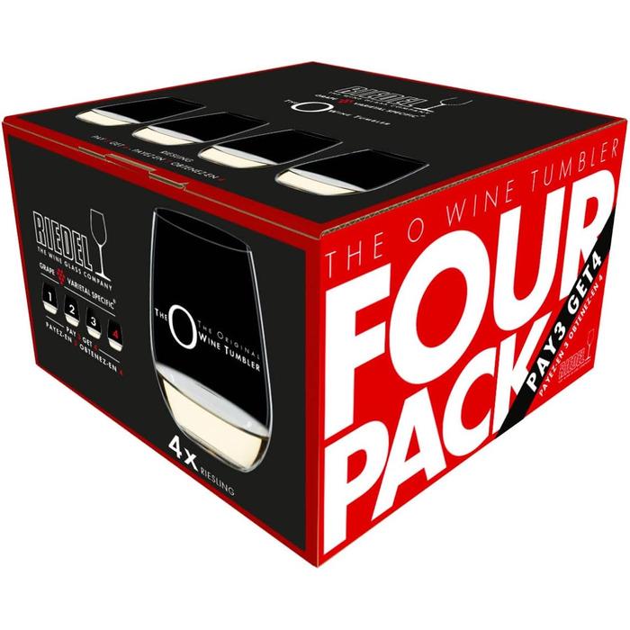 Набір келихів без ніжки для білого вина Riedel O Wine Tumbler 0,37 л 4 предмети (2631178)