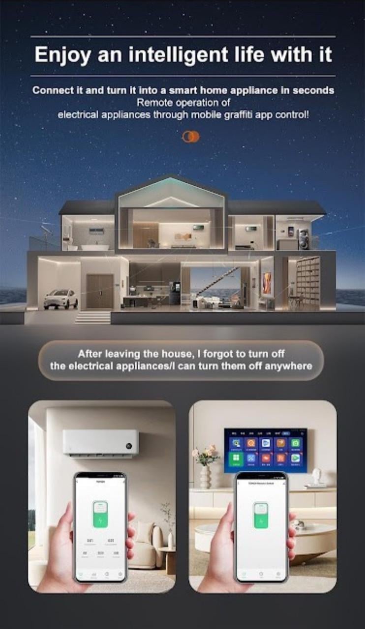 Вимикач автоматичний TOMZN Wi-Fi TOB9-VAP 1А-63А з моніторингом напруги та сили струму на DIN рейку - фото 7 Вимикач автоматичний TOMZN Wi-Fi TOB9-VAP 1А-63А з моніторингом напруги та сили струму на DIN рейку - фото 7