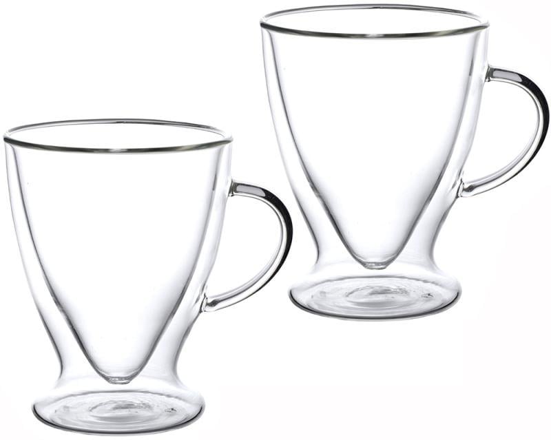 Набор стеклянных чашек Kamille с двойными стенками 300 мл - фото 1 Набор стеклянных чашек Kamille с двойными стенками 300 мл - фото 1