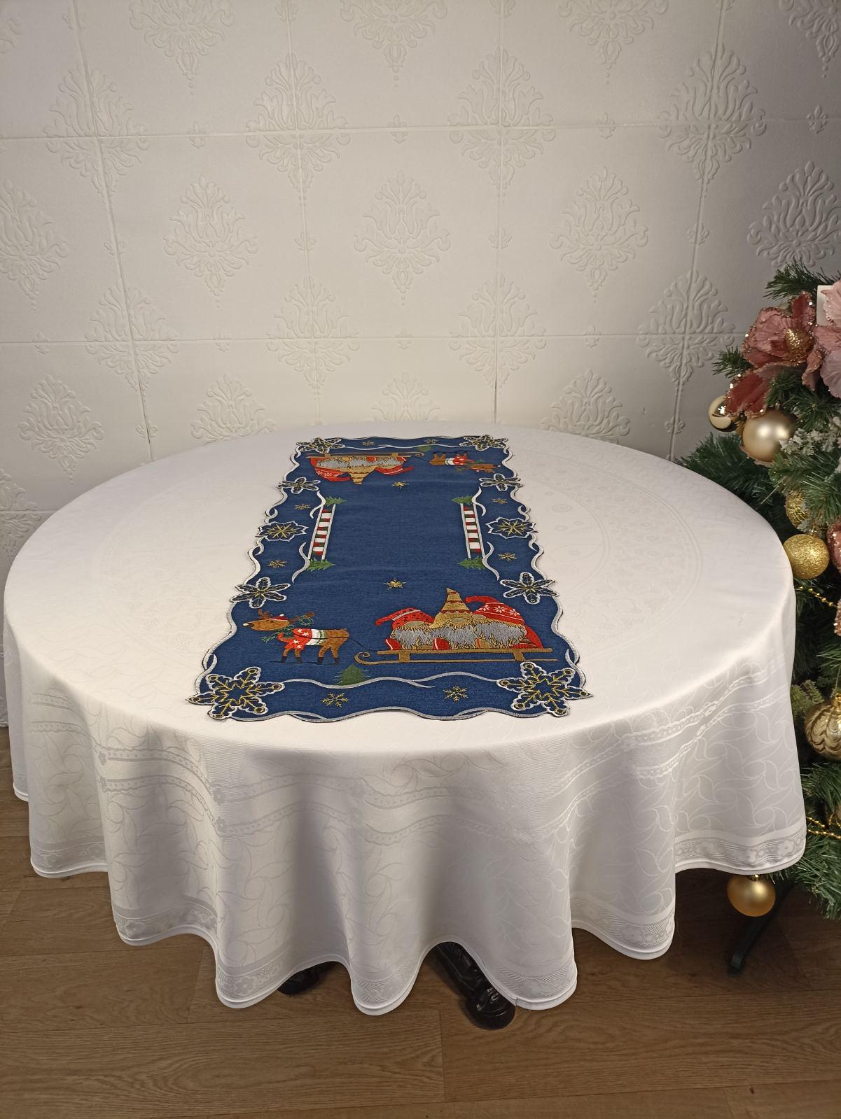 Дорожка новогодняя 81020BL 40x90 см (CN36900)