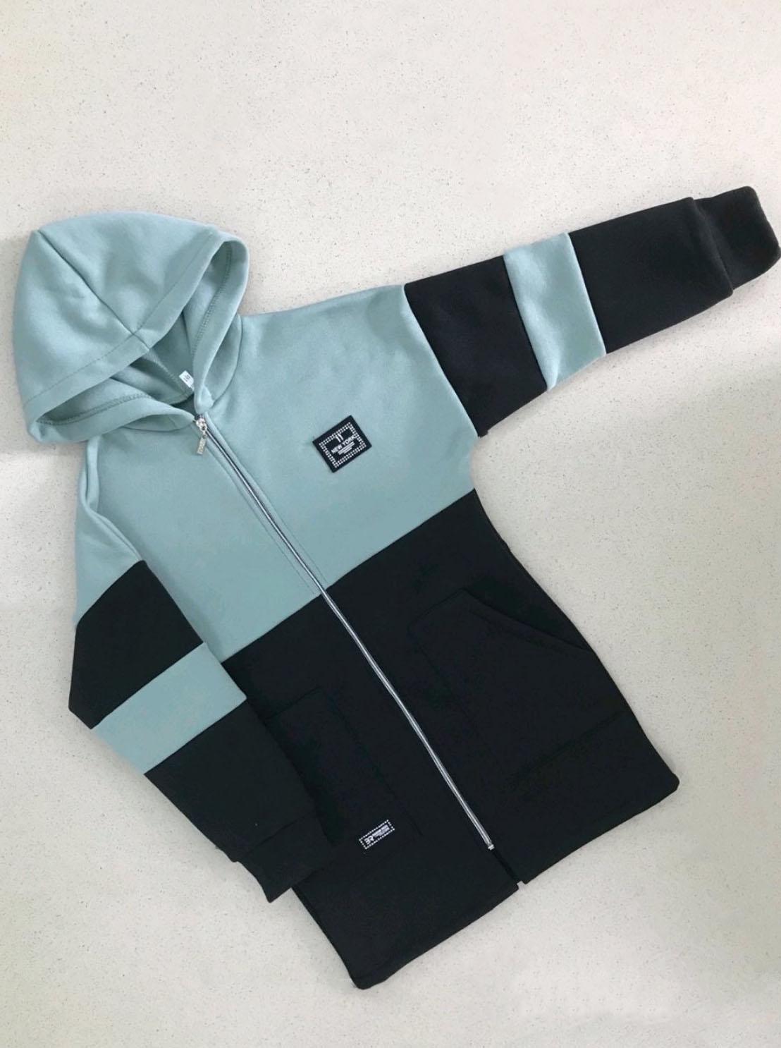 Кардиган для девочки утепленный 0809 трикотажный 158 см Мятный (95134)