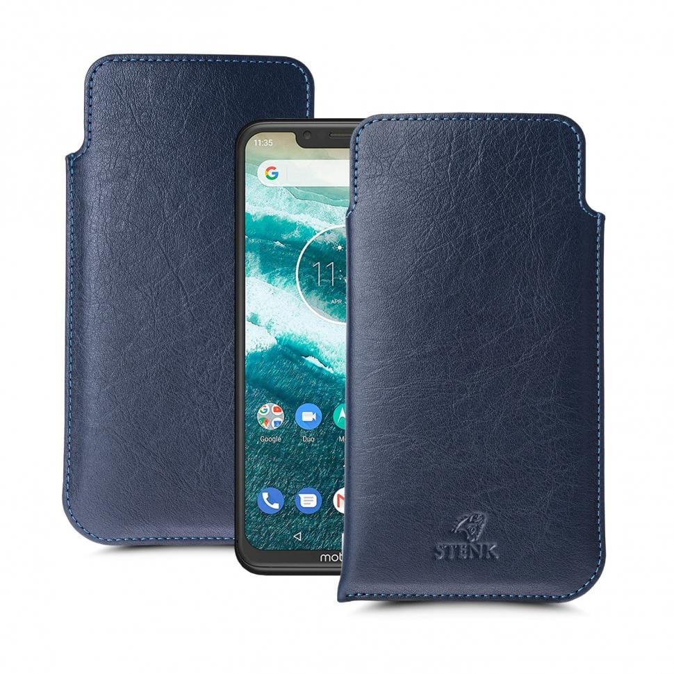 Футляр Stenk Elegance для Motorola One (XT1941-4) Синий (63323) Футляр Stenk Elegance для Motorola One (XT1941-4) Синий (63323)