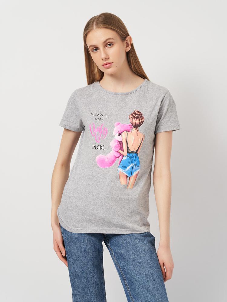 Футболка женская Frekans 73-1021х60 S Серый (25738014)