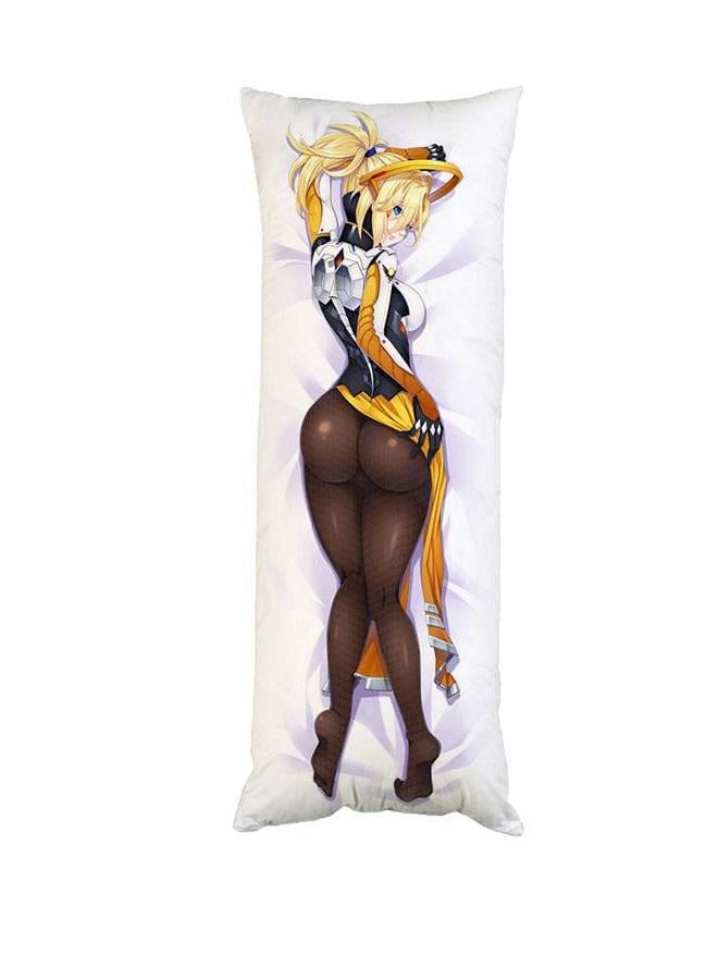 Подушка дакимакура Ангел Овервотч Overwatch декоративная ростовая для обнимания двусторонняя 30x60 см (1833996913)