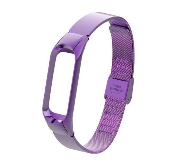 Ремешок ArmorStandart для Xiaomi Mi Band 3 Metal Flat Milanese Purple (ARM54503) - фото 1