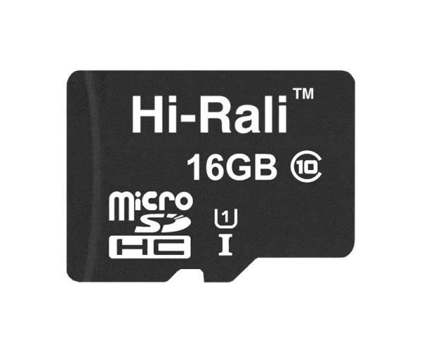 Карта памяти Hi-Rali MicroSDHC UHS-1 Class 10 16Gb Black