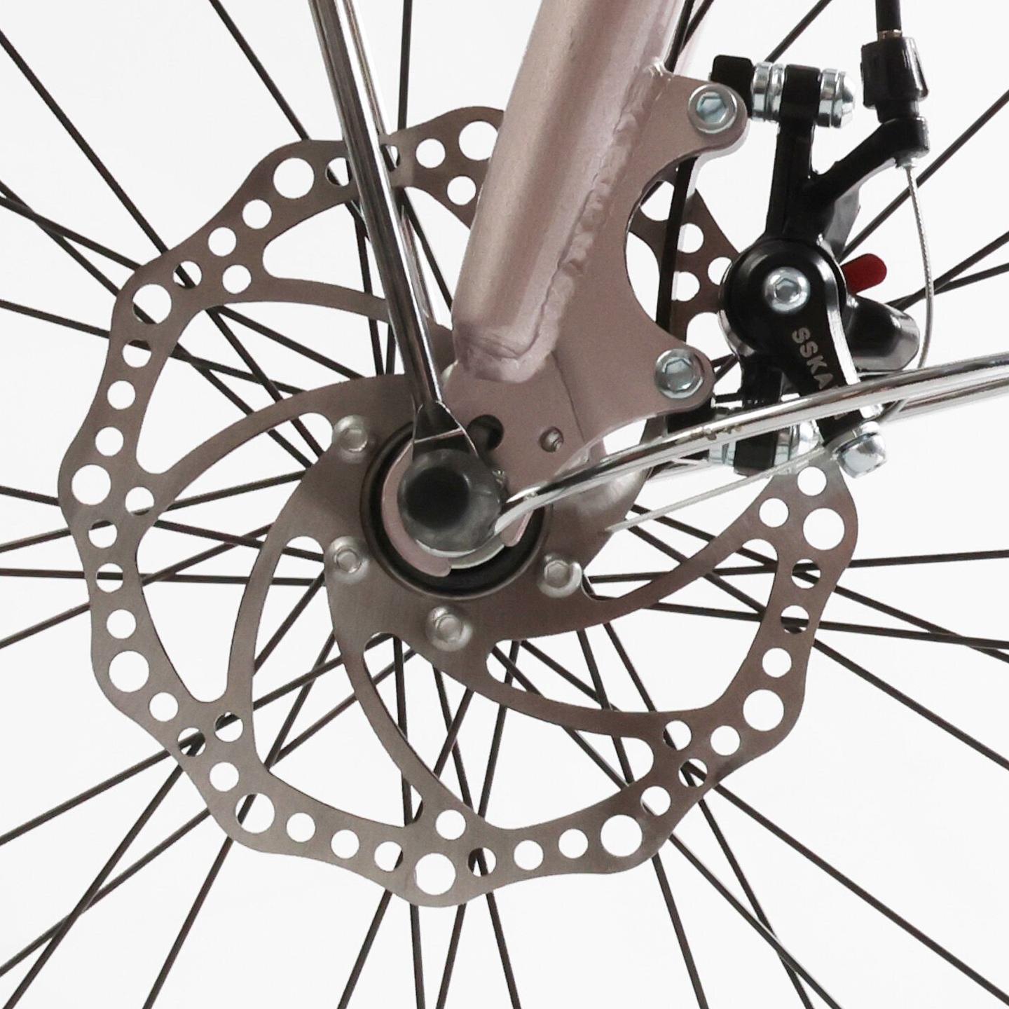 Велосипед городской Corso Liberty с корзиной и багажником рама 20"/28" Розовый - фото 6 Велосипед городской Corso Liberty с корзиной и багажником рама 20"/28" Розовый - фото 6