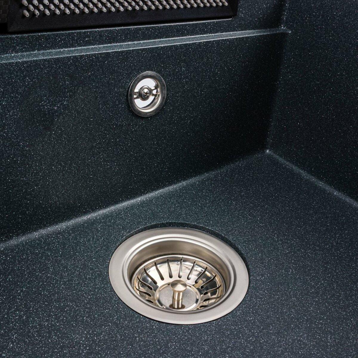 Мийка для кухні гранітна Valeso VIVA 5149 Антрацит матовий (033203) - фото 8 Мийка для кухні гранітна Valeso VIVA 5149 Антрацит матовий (033203) - фото 8