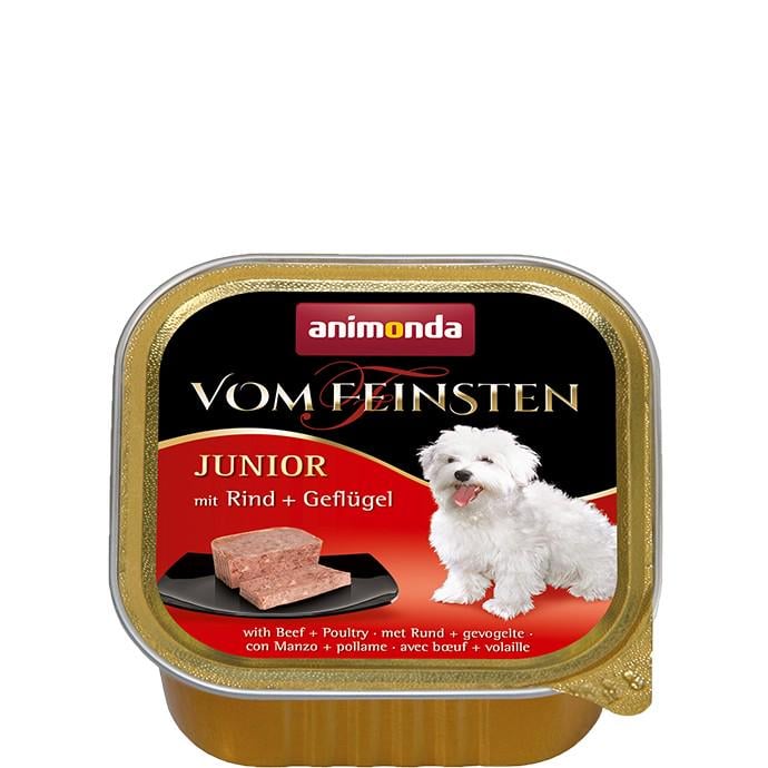 Консервы для щенков Animonda Vom Feinsten с мясом говядины и птицей 150 г (4017721826204)