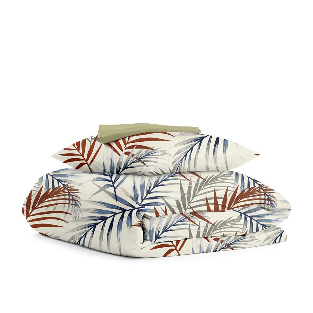 Комплект детского постельного белья Cosas FOLIAGE COLOR MILK OLIVE 110х140 см (4822052079416)