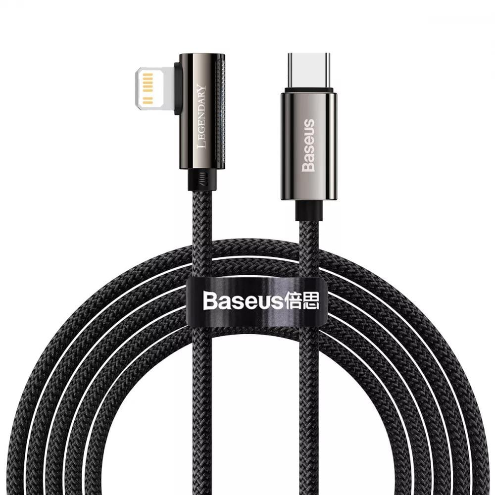 Кабель BASEUS Legend Series Elbo W Fast Charging Type-C to Lightning 20 W 2 м Black (544732)
