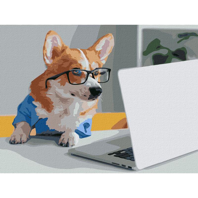 Картина по номерам Идейка Маленький бизнесмен 30x40 см (KHO4290)