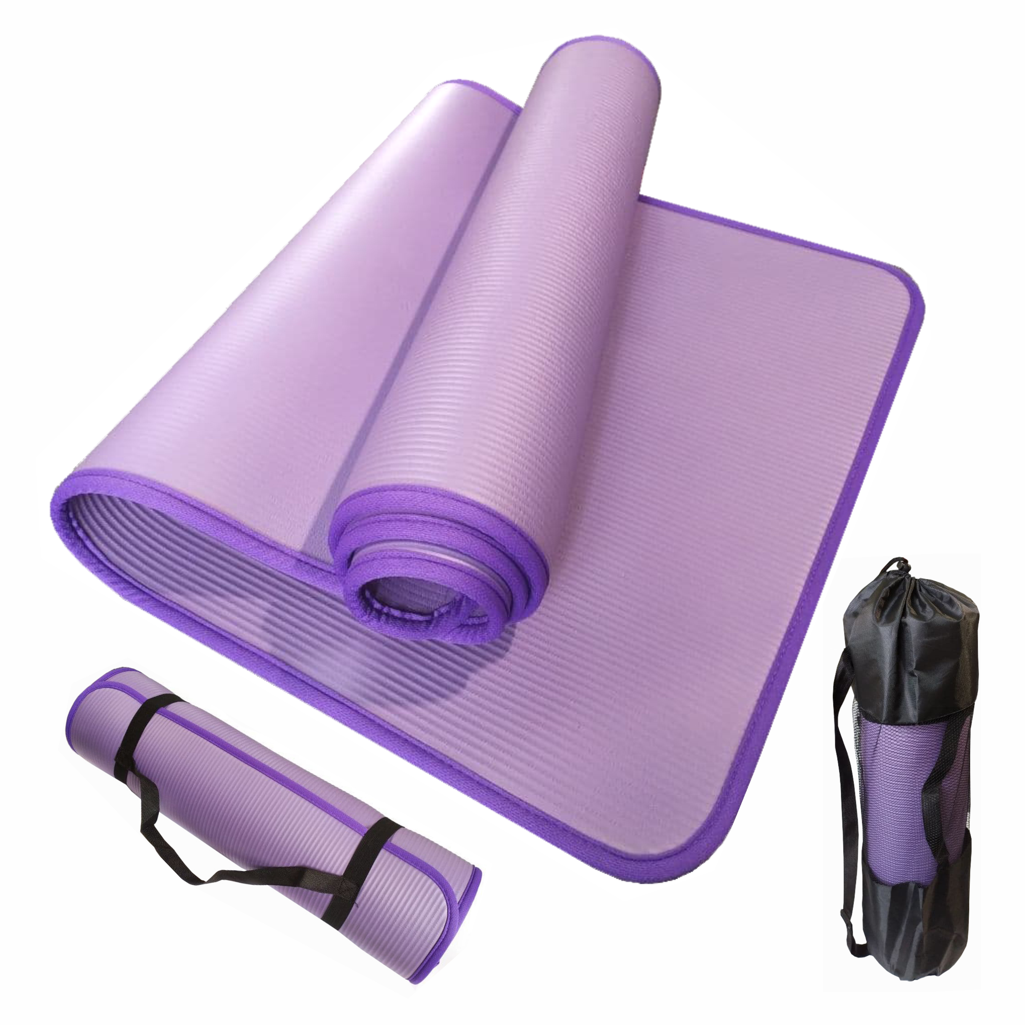 Коврик для йоги и фитнеса Yoga mat 1810x610x10 мм каучук Фиолетовый - фото 2 Коврик для йоги и фитнеса Yoga mat 1810x610x10 мм каучук Фиолетовый - фото 2