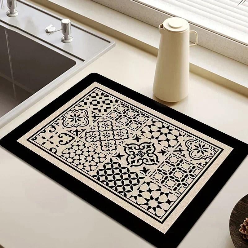 Коврик для сушки посуды Kitchen Drying Mat противоскользящий 40x50 см (230-12-2222)