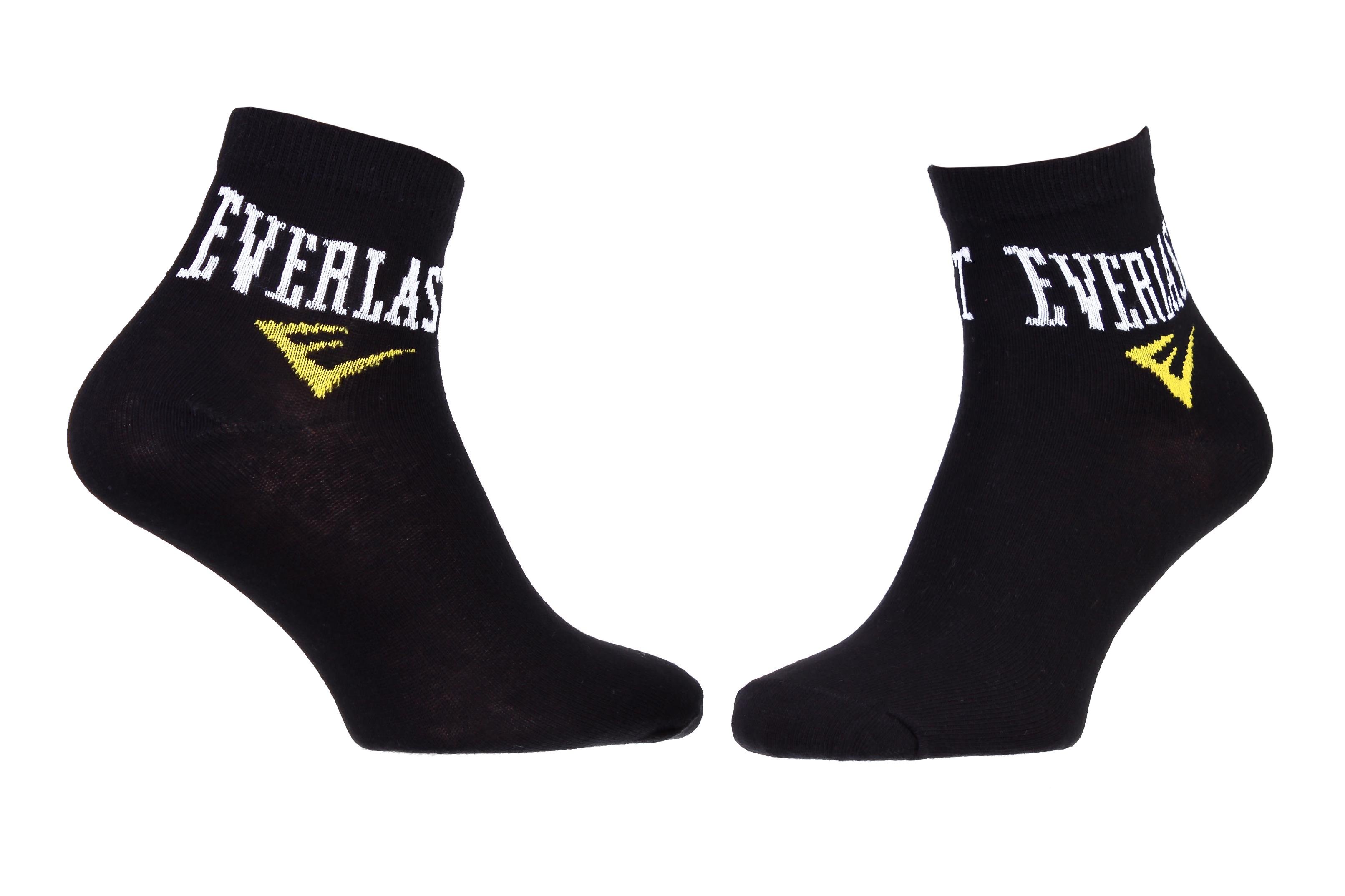 Носки Everlast QUARTER SOCKS 3 PAIR Уни р. 35-40 Черный