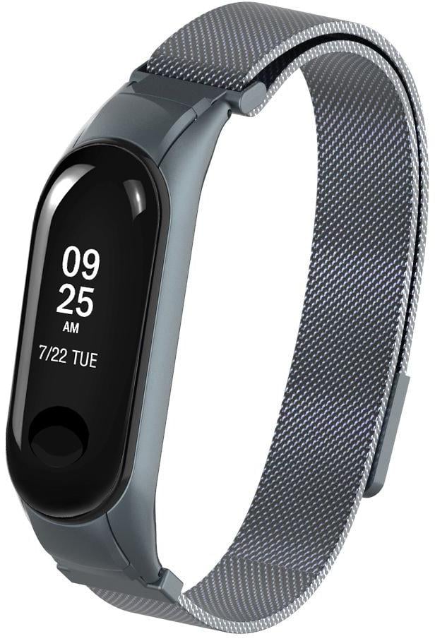 Ремешок Миланская петля Milano Mi Band 3 Graphite (21431)