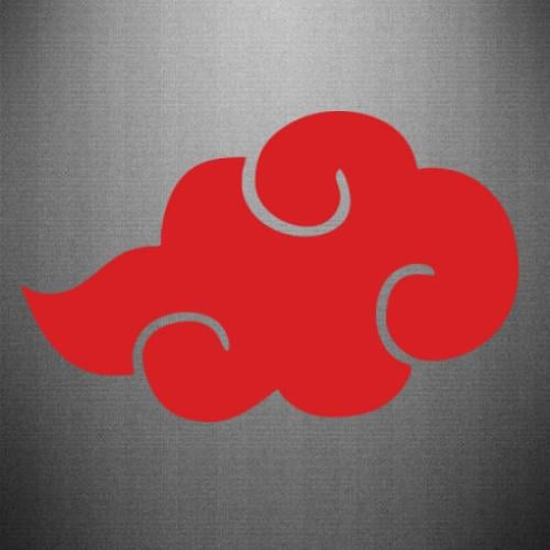 Наклейка Akatsuki logo 30x18,7 см Красный (21560670)