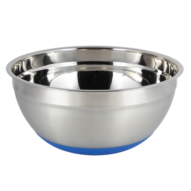 Миска с нескользящим силиконовым дном Kamille KM-4350 из нержавеющей стали 26х12 см Синий (150-84-4350) Миска с нескользящим силиконовым дном Kamille KM-4350 из нержавеющей стали 26х12 см Синий (150-84-4350)