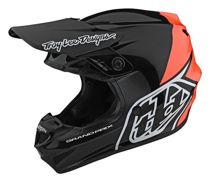 Мотошолом TLD GP Helmet MD Block Black/Orange - фото 1